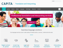 Tablet Screenshot of capitatranslationinterpreting.com